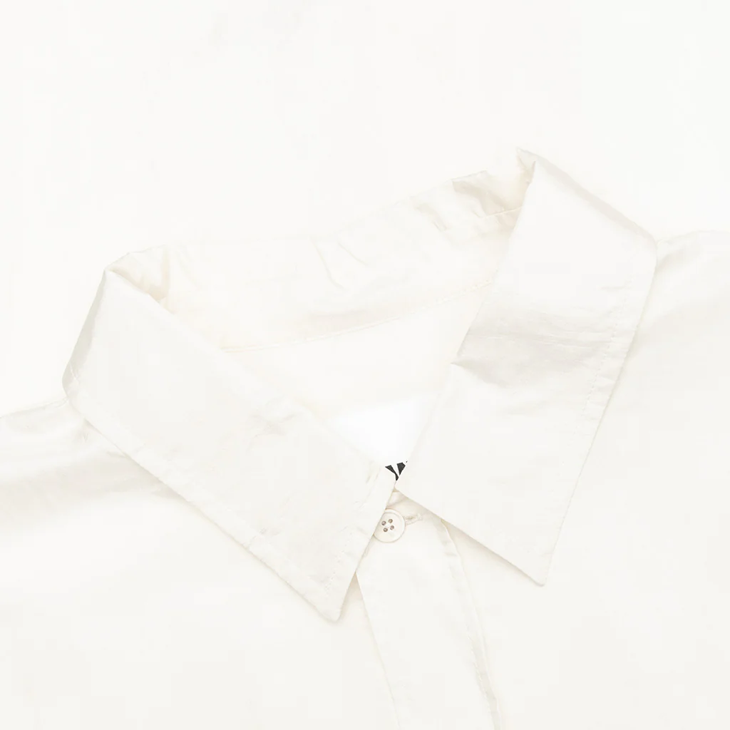 Silk And Nylon Shirt - Eggshell - Image 3