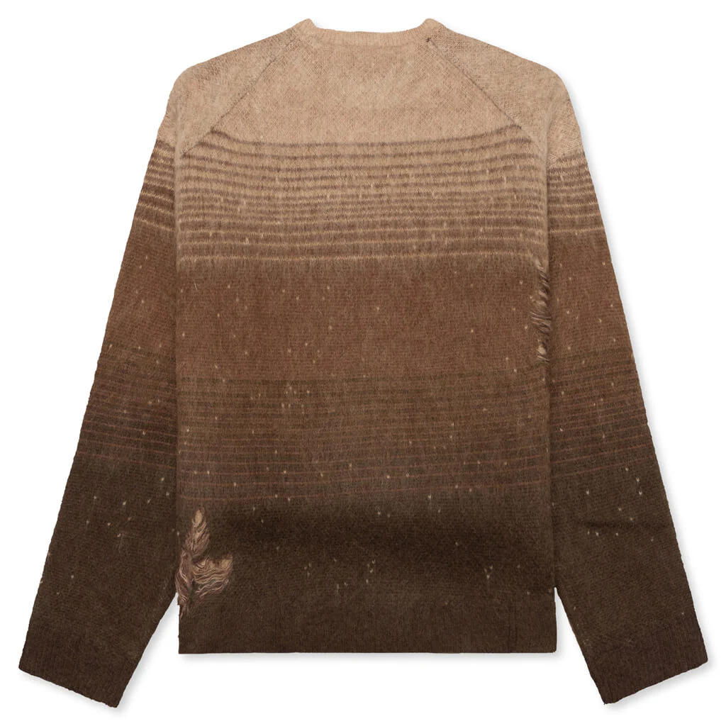Gradient Mohair Crew - Chocolate - Image 2