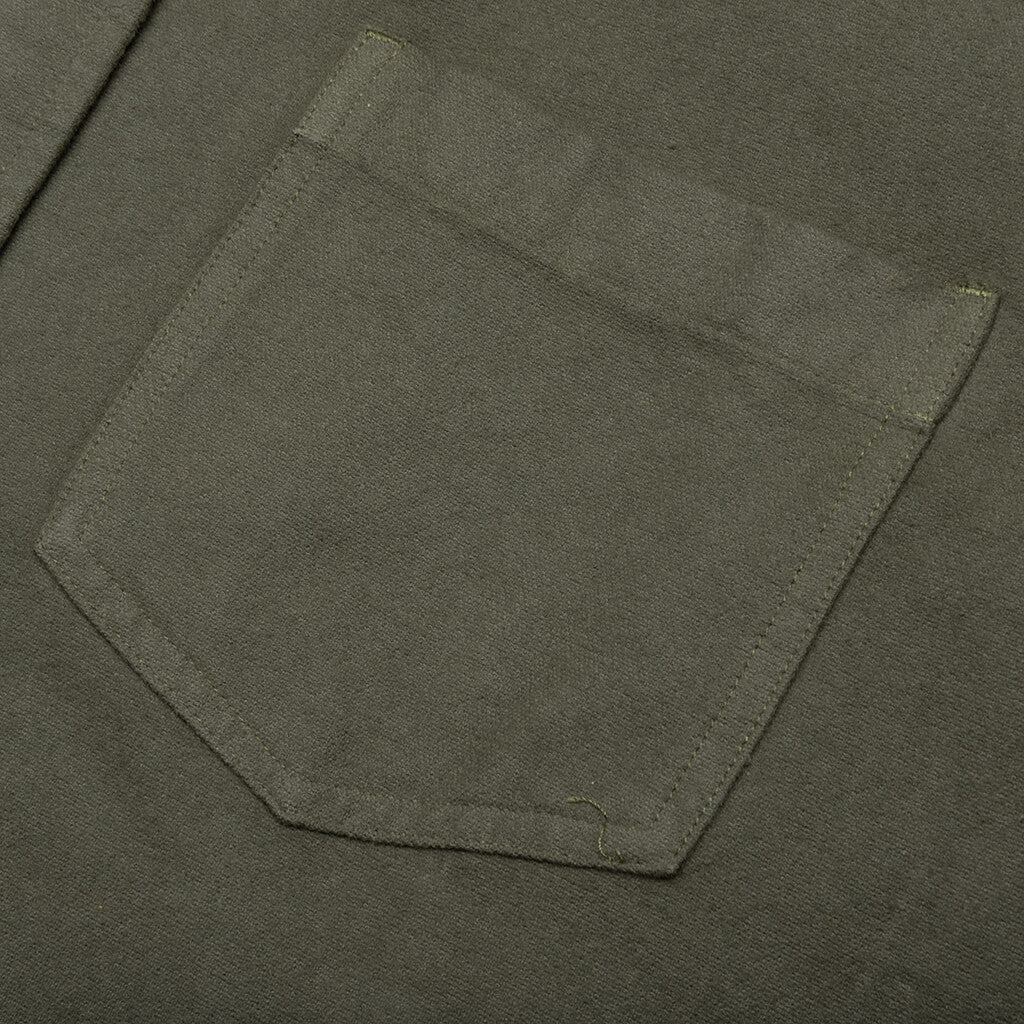 Hemi Oversized Shirt Solid - Olive - Image 3
