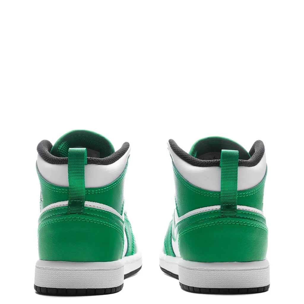 Air Jordan 1 Mid (PS) - Lucky Green/Black/White - Image 4