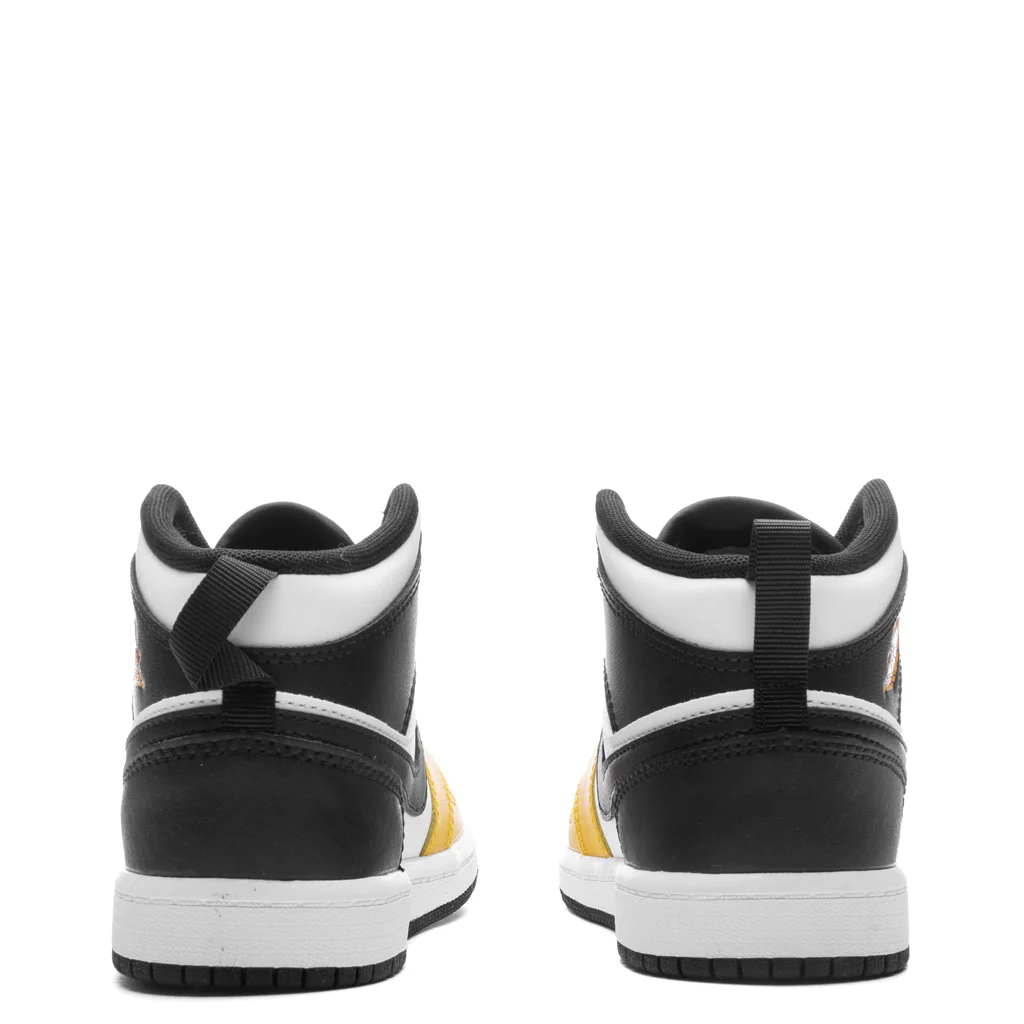 Air Jordan 1 Mid (PS) - Yellow Ochre/Black/White - Image 4