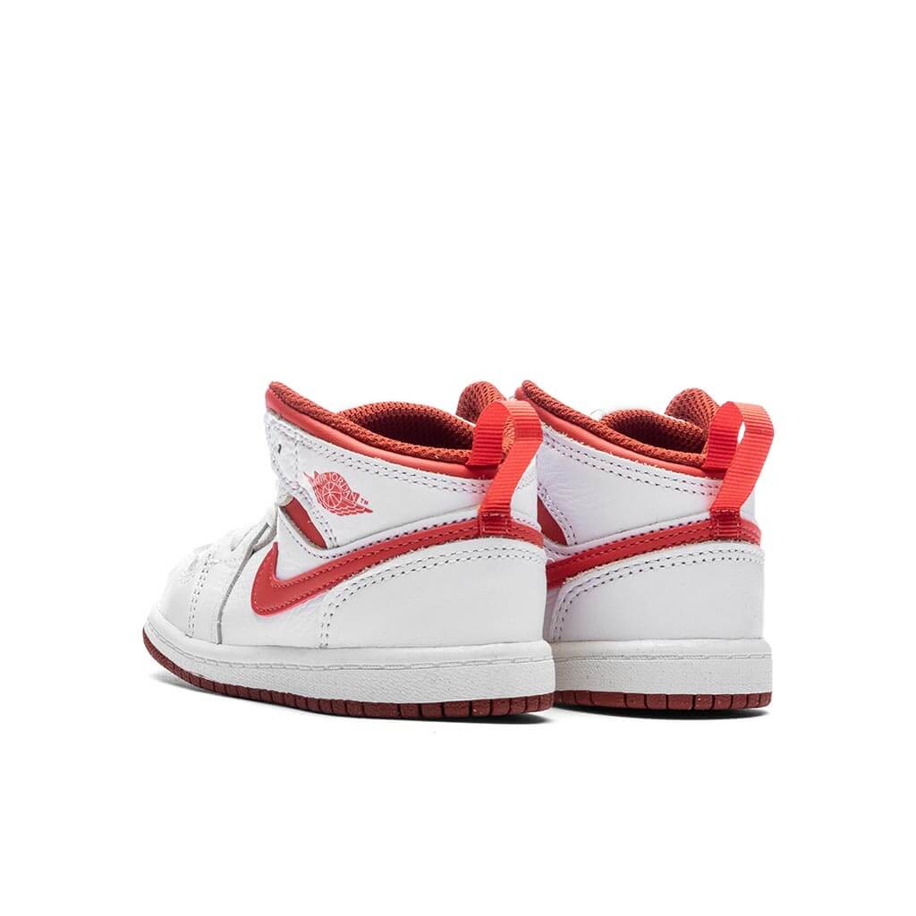 Jordan 1 Mid SE (TD) - White/Lobster/Dune Red - Image 3
