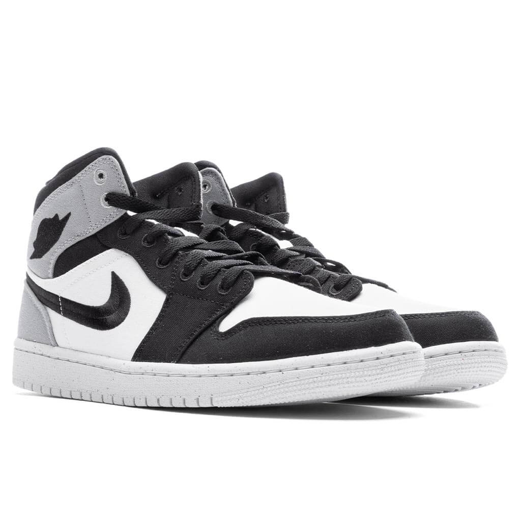 Women's Air Jordan 1 Mid SE - Sail/Black/Light Steel Grey - Image 2