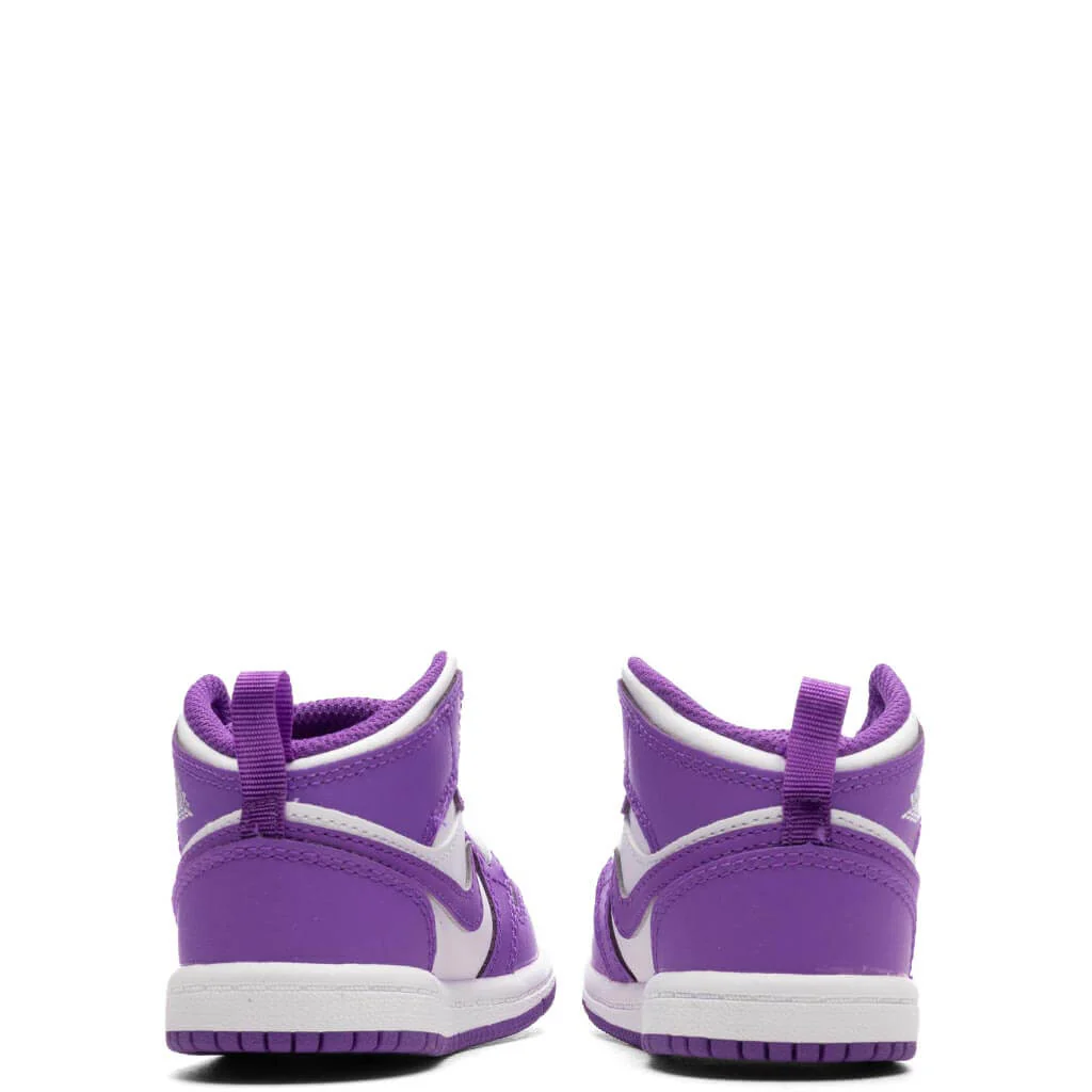 Jordan 1 Mid (TD) - Purple Venom/White - Image 4