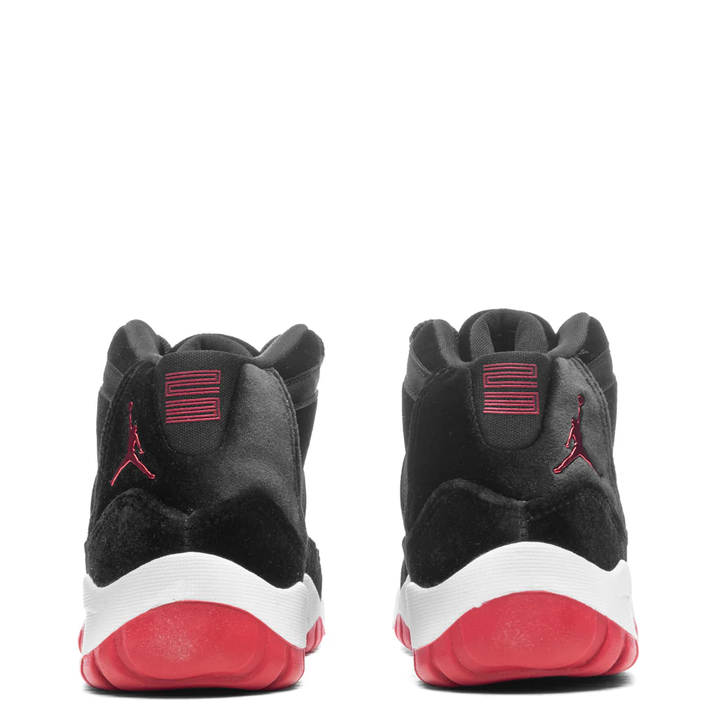 Jordan 11 Retro (PS) 'Bred Velvet'- Black/Gym Red/White - Image 4