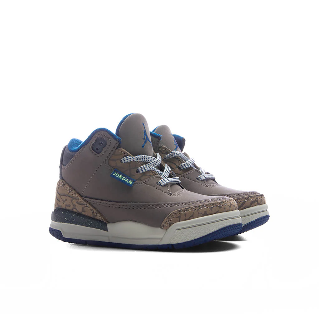 Air Jordan 3 Retro 'We Outside' (TD) - Olive Grey/Green Abyss/Khaki - Image 2