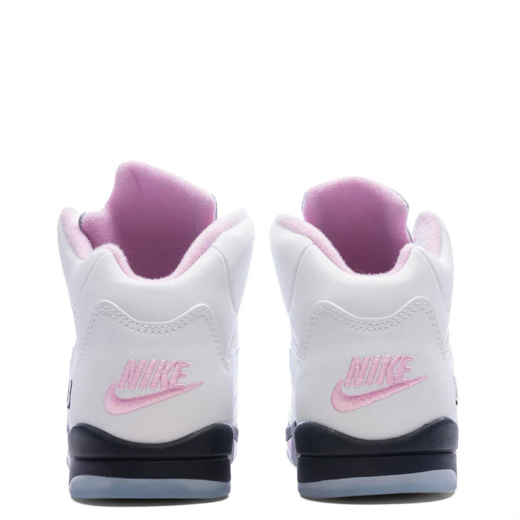 Air Jordan 5 Retro OG '35th Anniversary' (PS) - White/Black/Med Soft Pink/White - Image 4