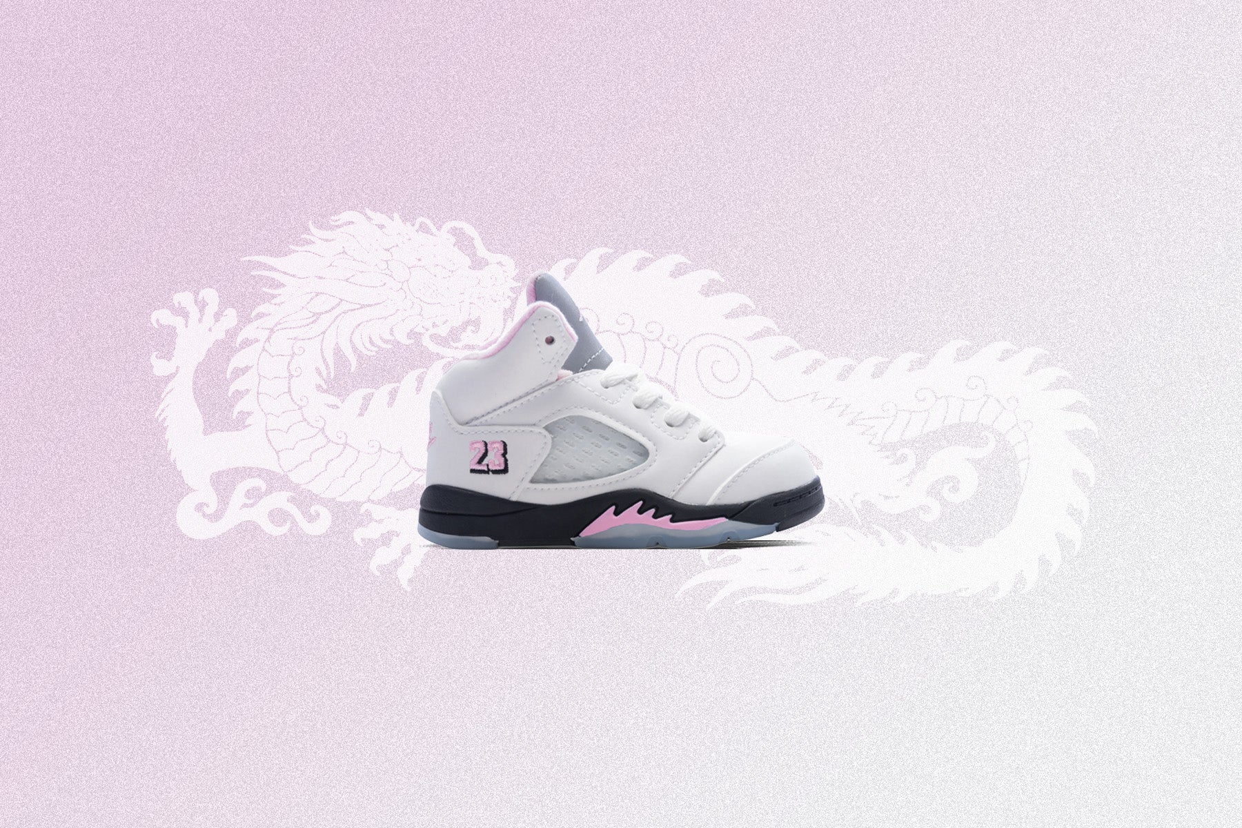 Air Jordan 5 Retro OG '35th Anniversary' (TD) - White/Black/Med Soft Pink/White - Image 5