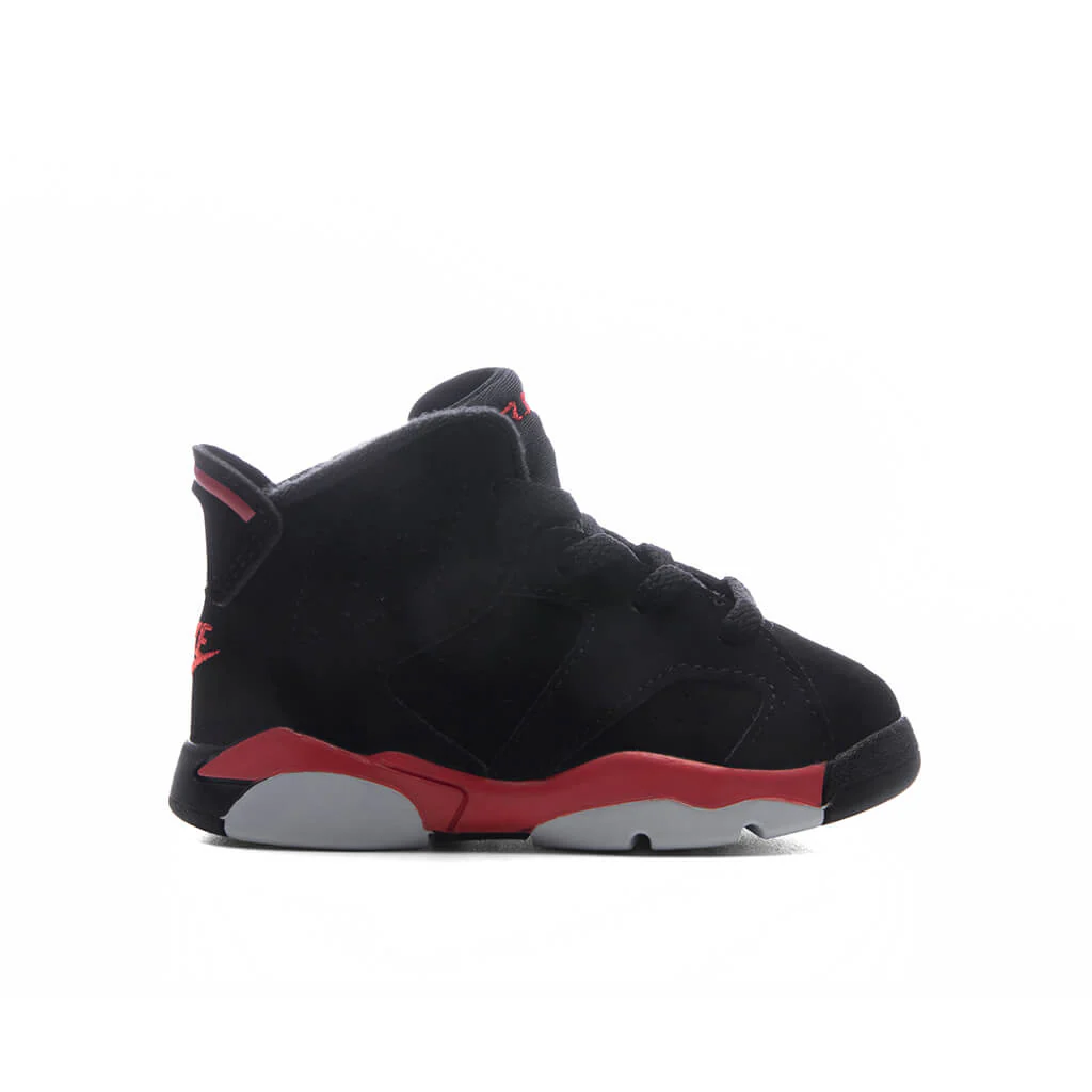 Air Jordan 6 Retro 'Infrared Salesman' (TD) - Black/Light Crimson