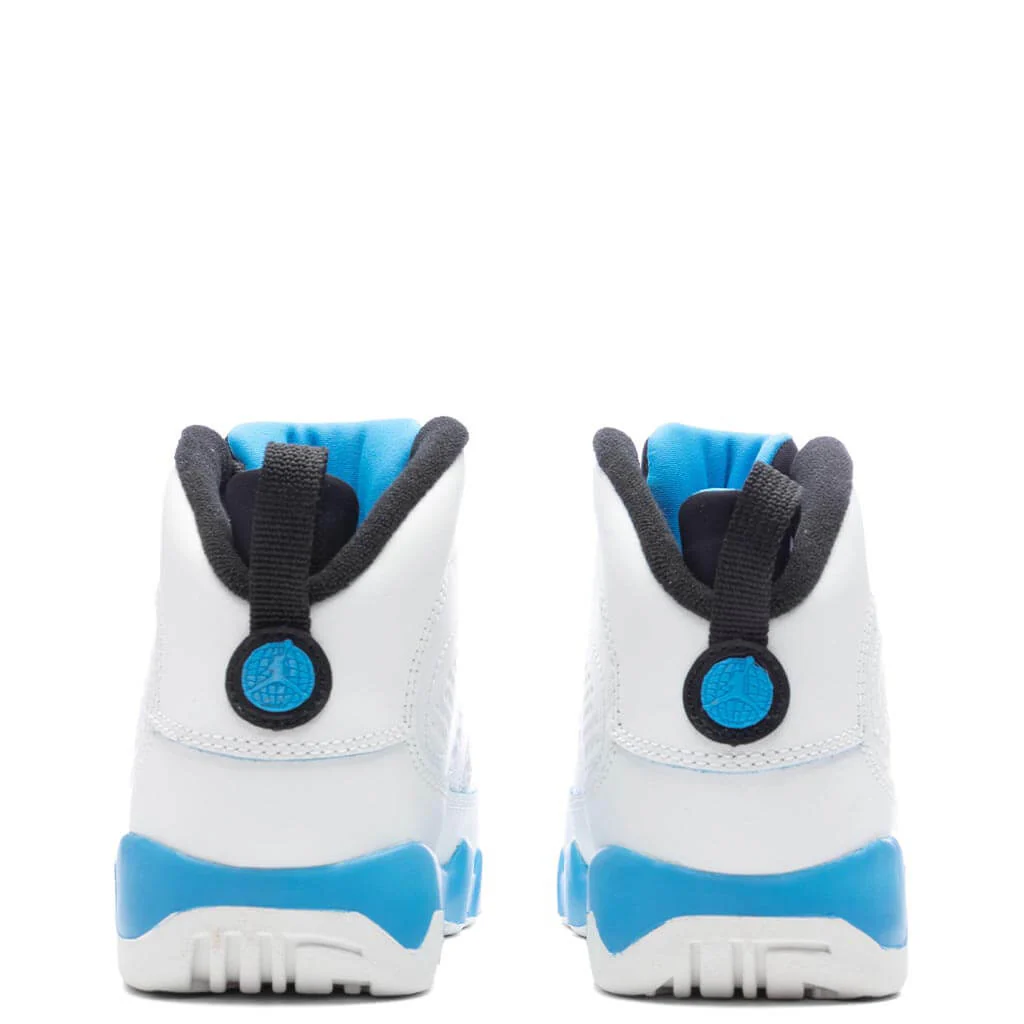 Air Jordan 9 Retro 'Powder Blue' (PS) - Summit White/Black/Dark Powder Blue - Image 4