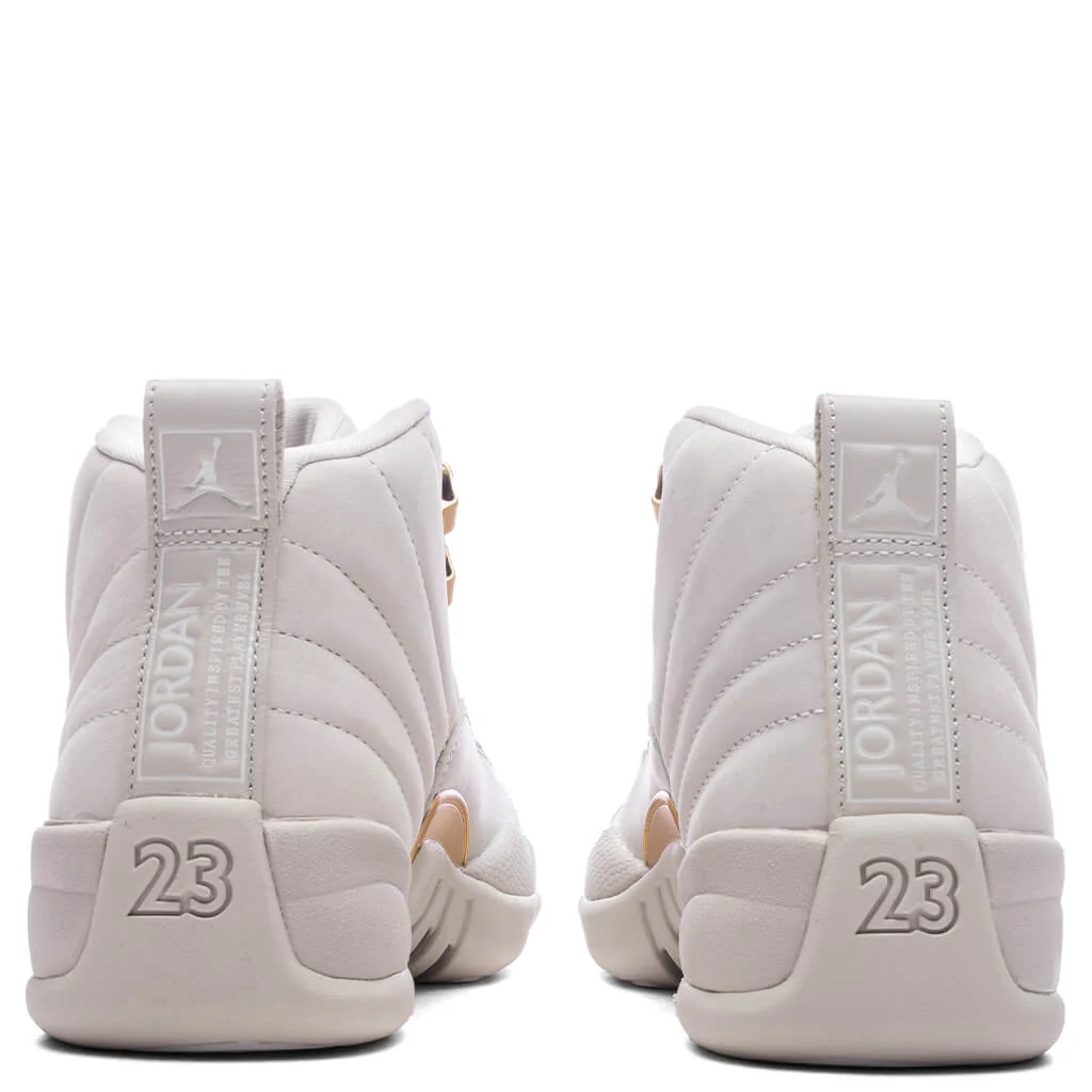 Women's Air Jordan 12 Retro - Phantom/Metallic Gold/White - Image 4