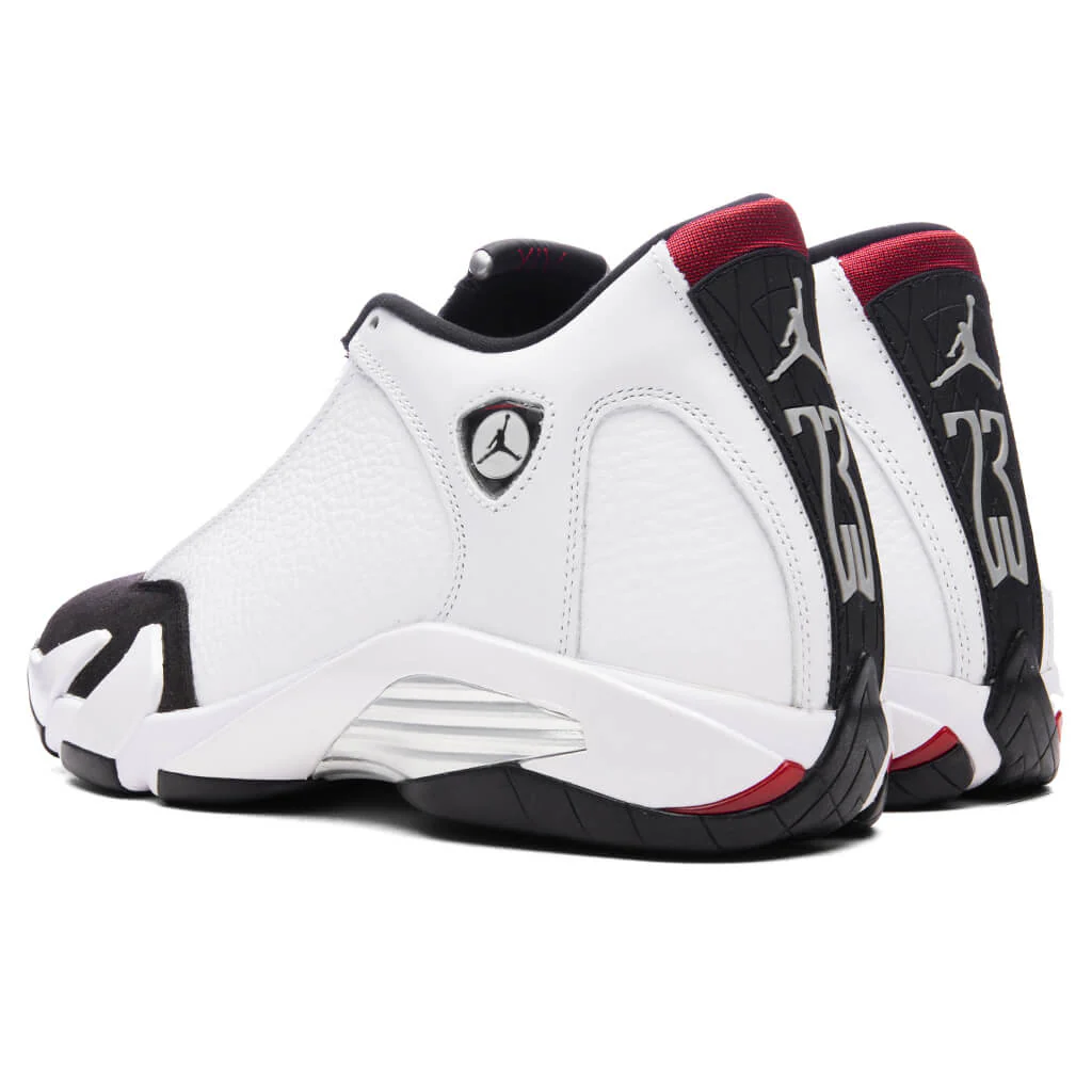 Air Jordan 14 Retro - White/Varsity Red/Black/Metallic Silver - Image 3