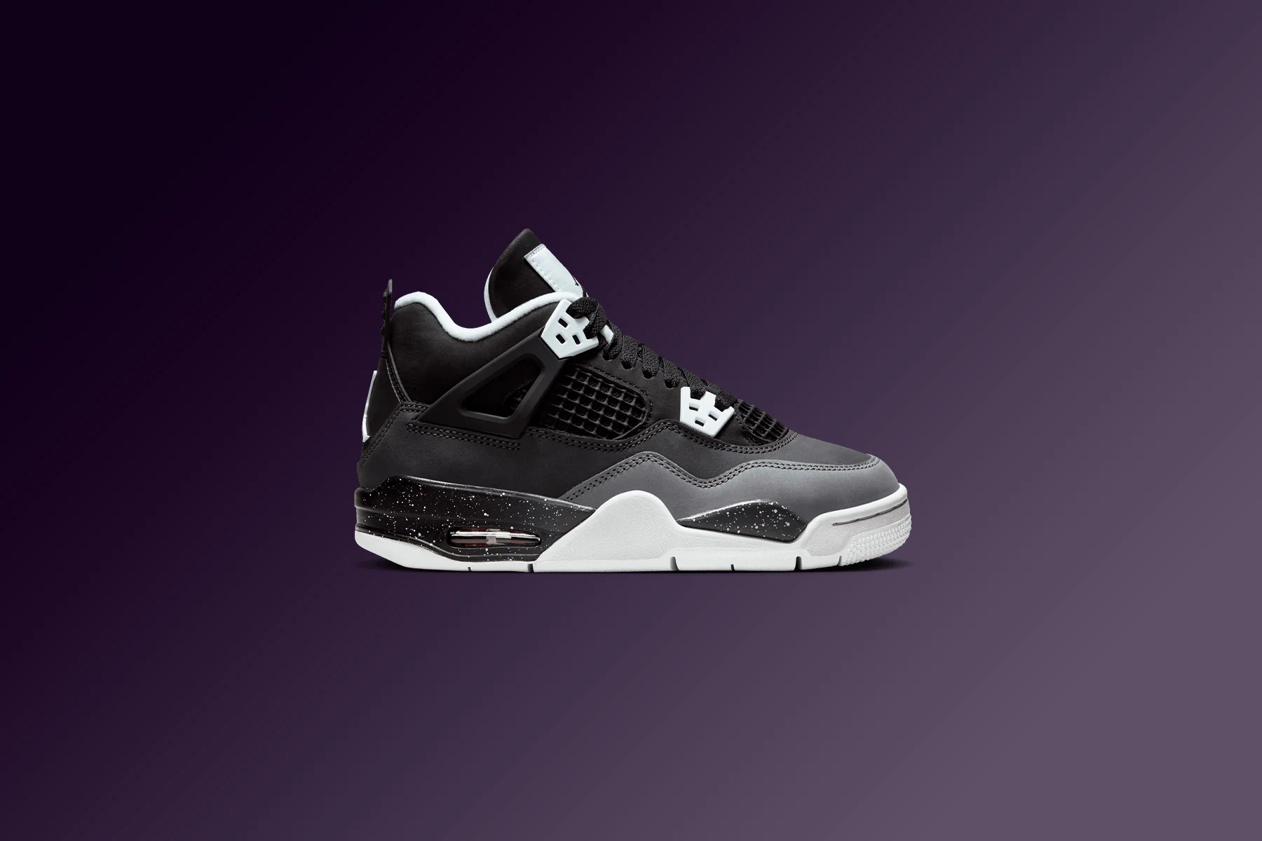 Air Jordan 4 Retro (GS) Fear - Black/White/Anthracite/Black - Image 5