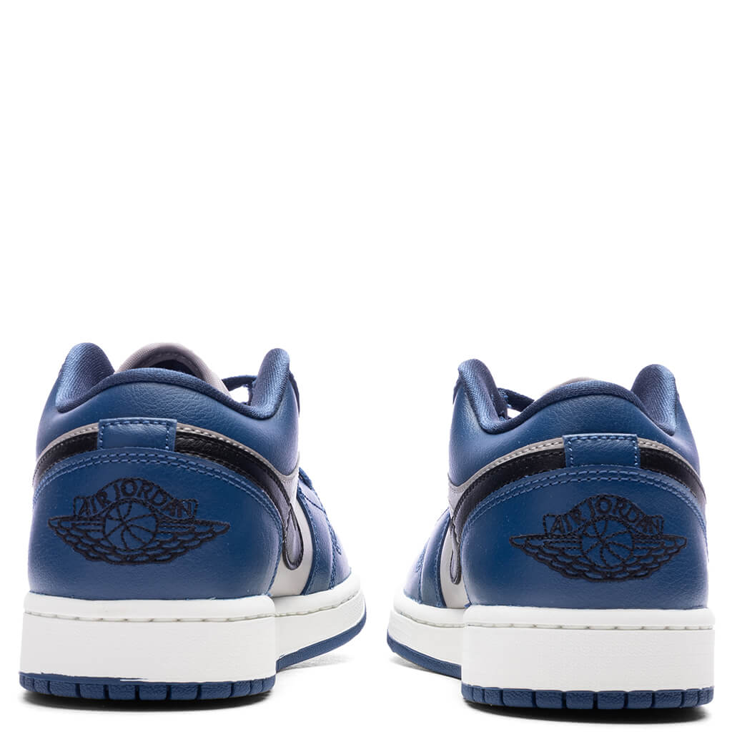 Women's Air Jordan 1 Low - French Blue/Black-College Grey/Sail - Image 4