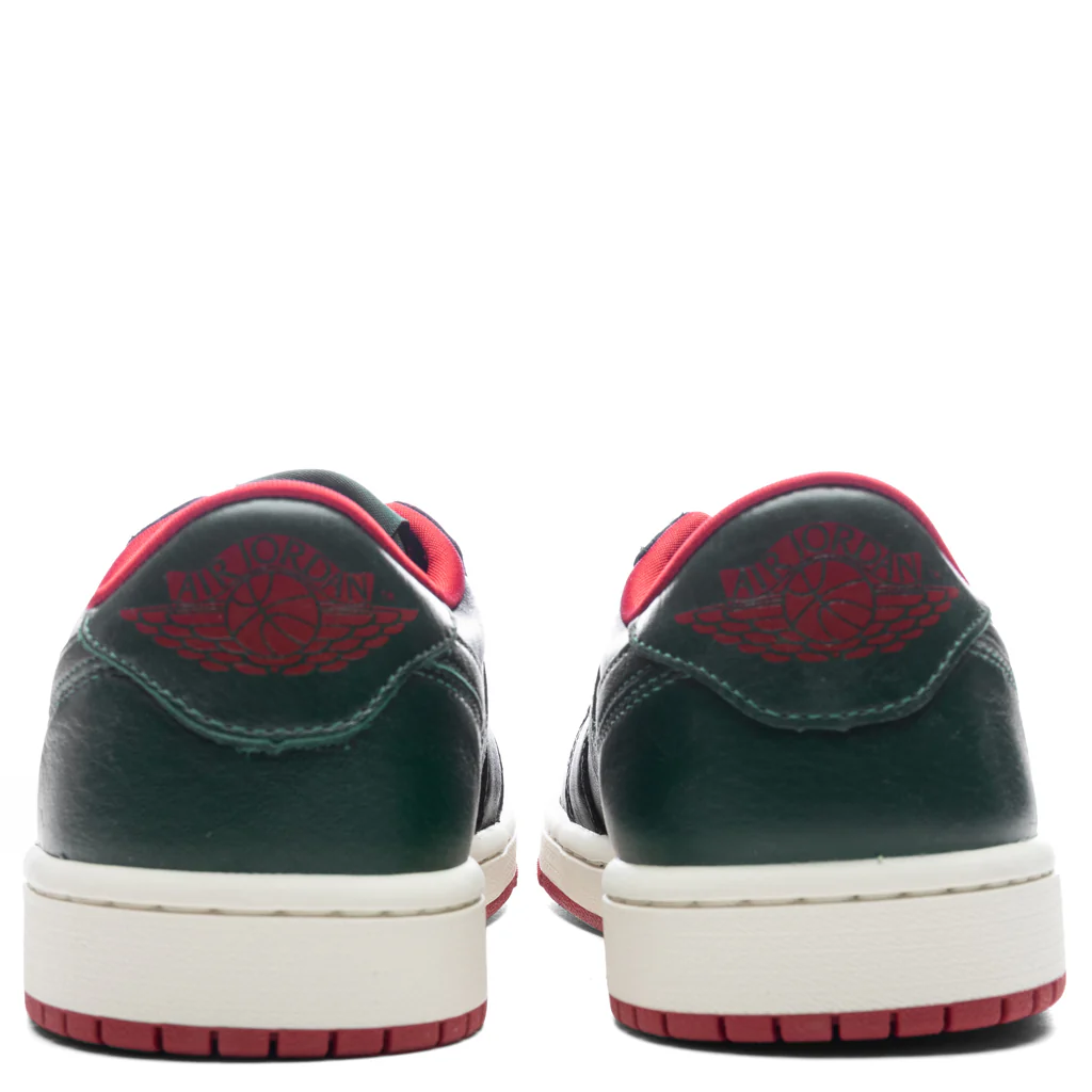 Women's Air Jordan 1 Low OG - Black/Gorge Green/Varsity Red - Image 3