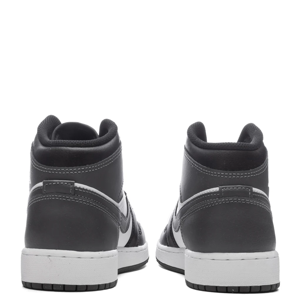 Air Jordan 1 Mid (GS) - Black/Iron Grey/White - Image 4