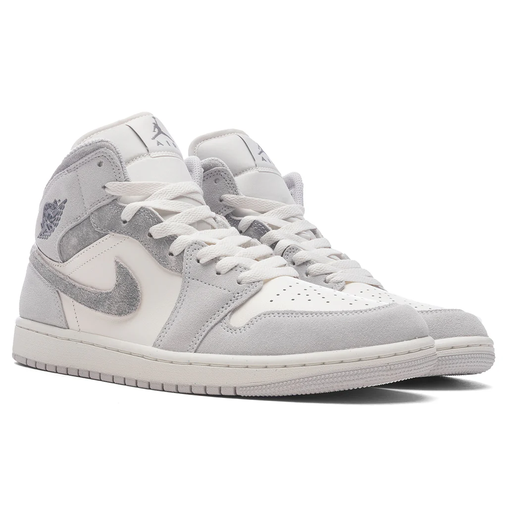 Air Jordan 1 Mid SE - Neutral Grey/Smoke Grey/Sail - Image 2
