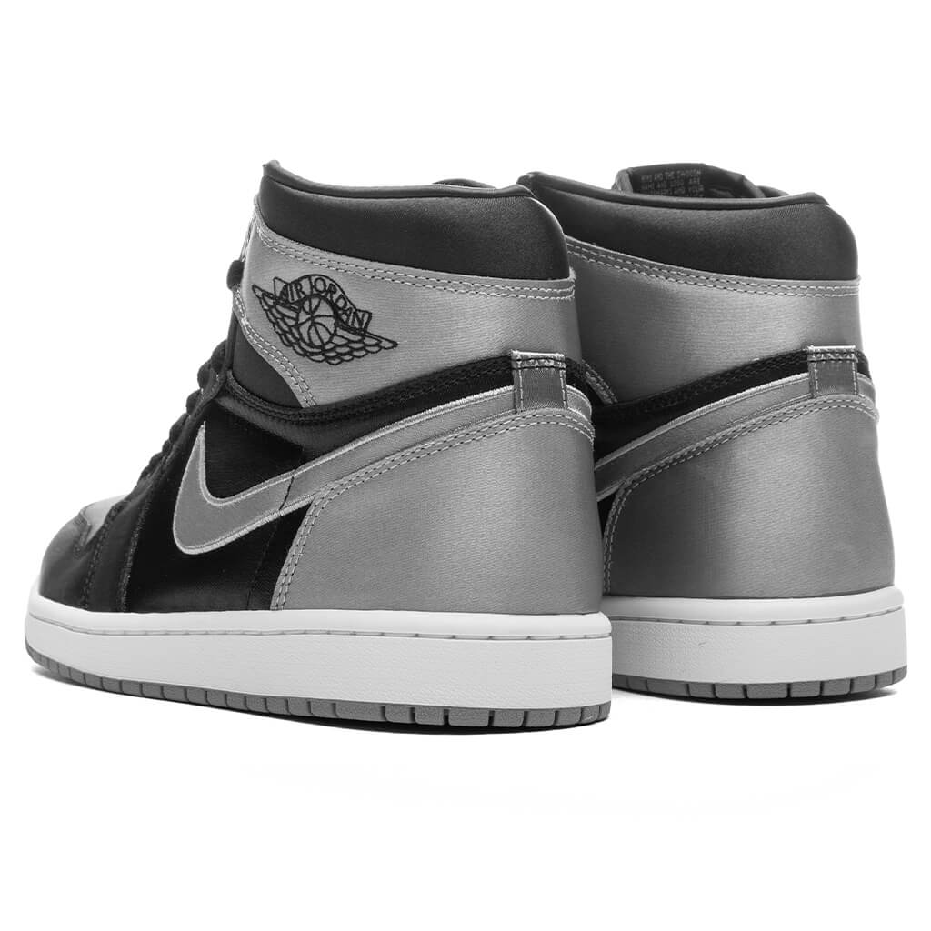 Women's Air Jordan 1 Retro High OG 'Satin Shadow' - Black/Medium Grey/White - Image 3