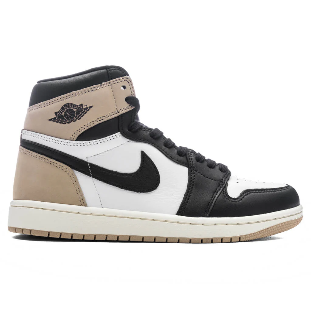 Women's Air Jordan 1 Retro High OG 'Latte' - Black/Legend Brown/White