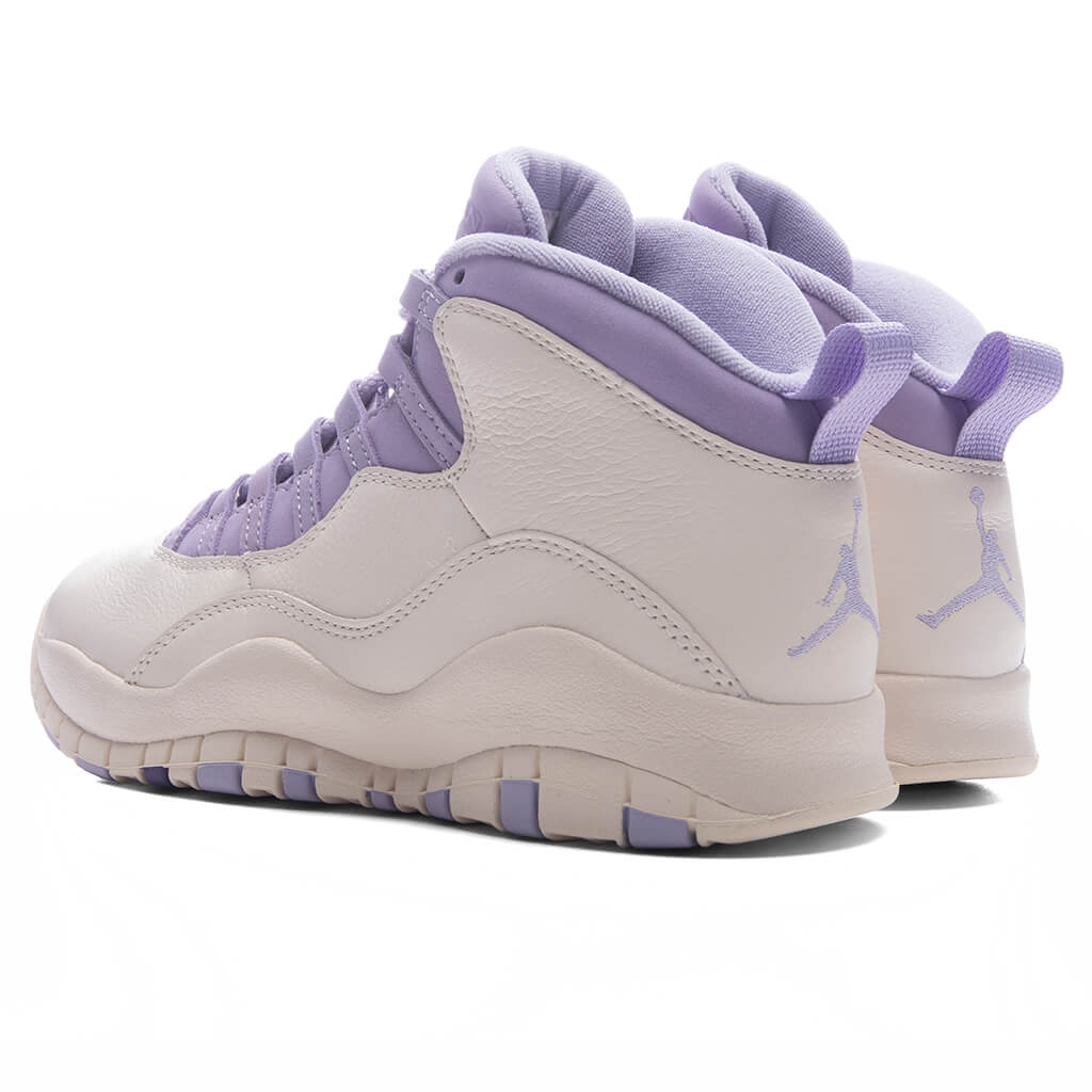Women's Air Jordan 10 Retro 'Hydrangeas' - Chalk/Wild Grape/Hydrangeas - Image 3
