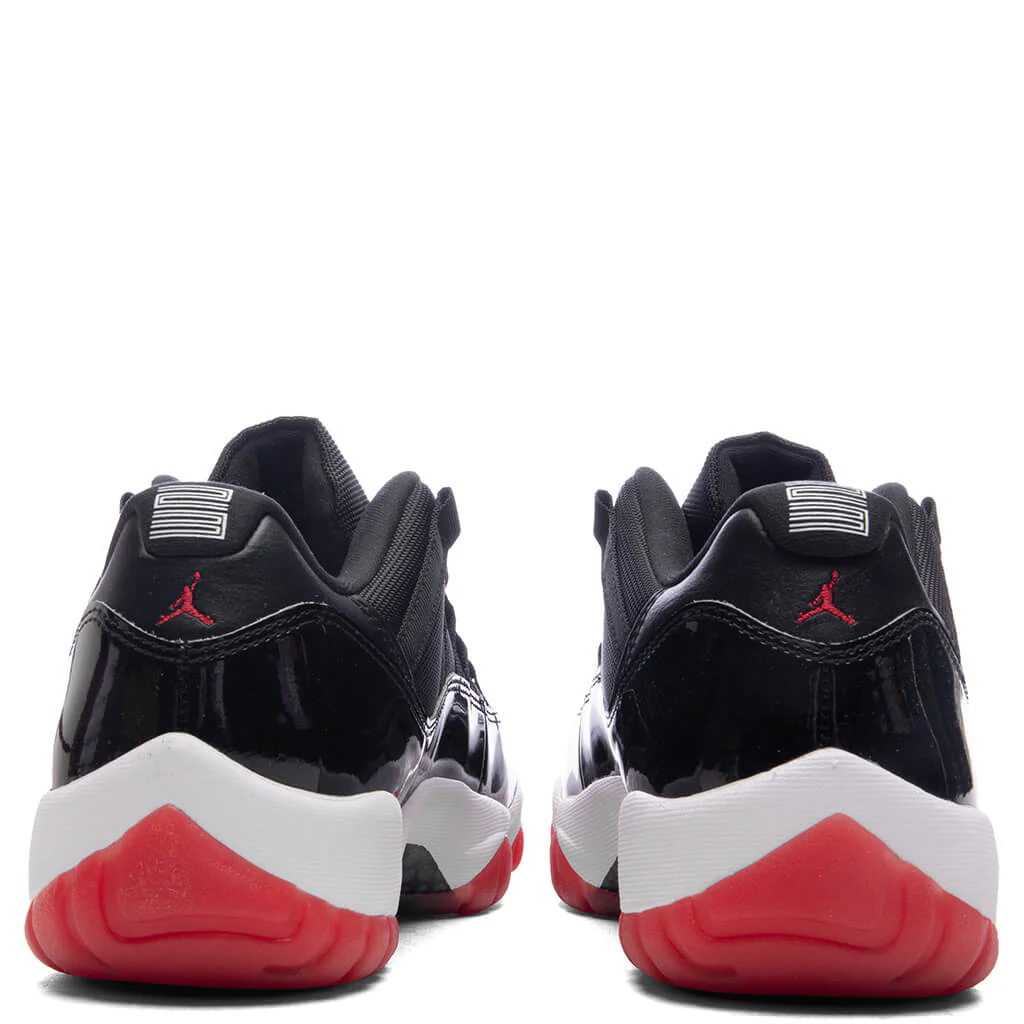 Air Jordan 11 Retro Low 'Bred' - Black/Varsity Red/White - Image 4