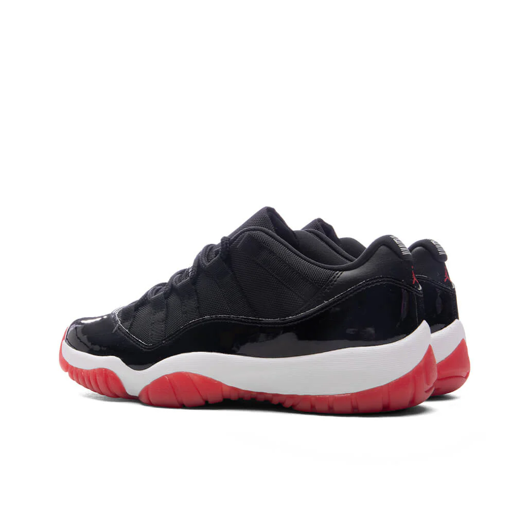 Air Jordan 11 Retro Low 'Bred' (PS) - Black/Varsity Red/White - Image 3
