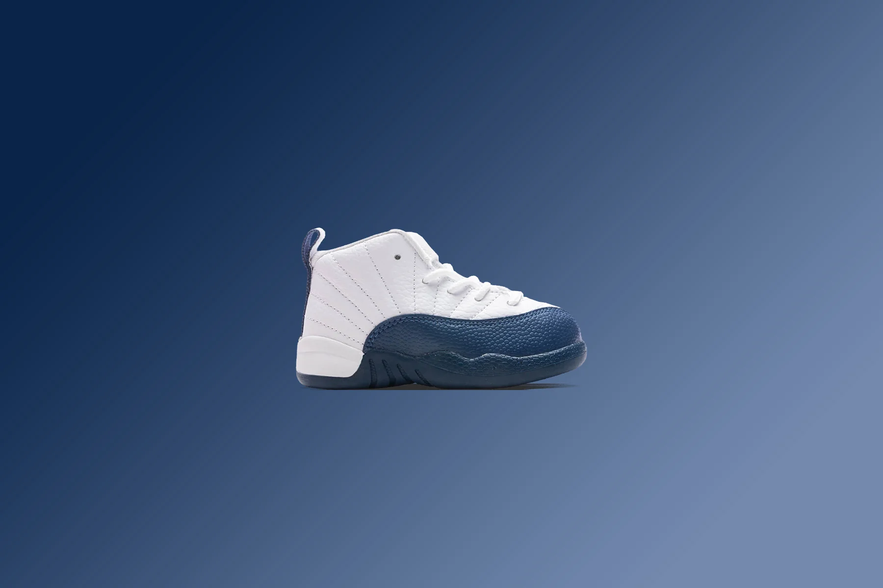 Air Jordan 12 Retro 'French Blue' (TD) - White/French Blue/Metallic Silver - Image 5