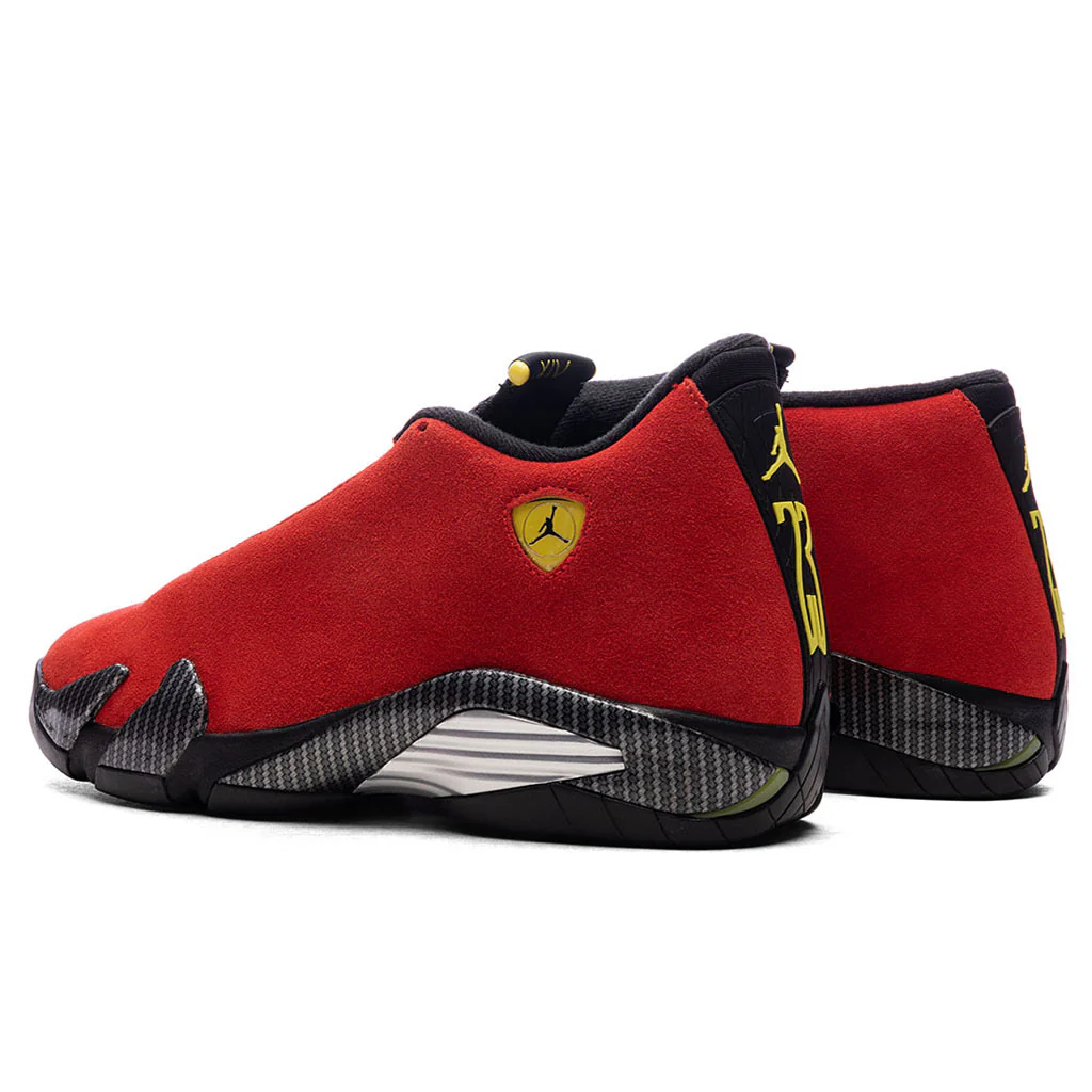 Air Jordan 14 Retro `Ferrari` - Challenge Red/Vibrant Yellow/Black - Image 3