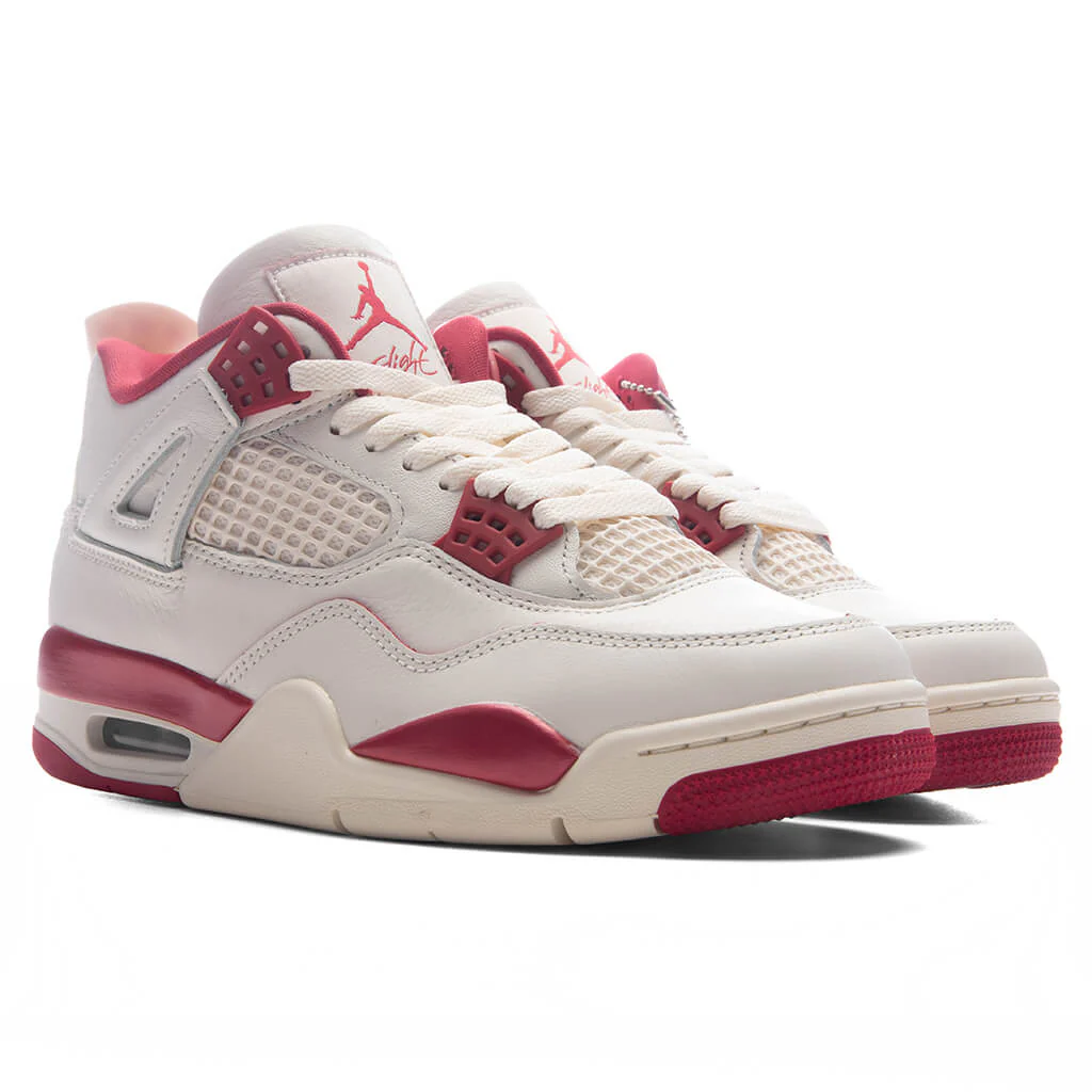 Women's Air Jordan 4 Retro 'Valentine's Day' - Pale Ivory/Sierra Red/Tough Red - Image 2