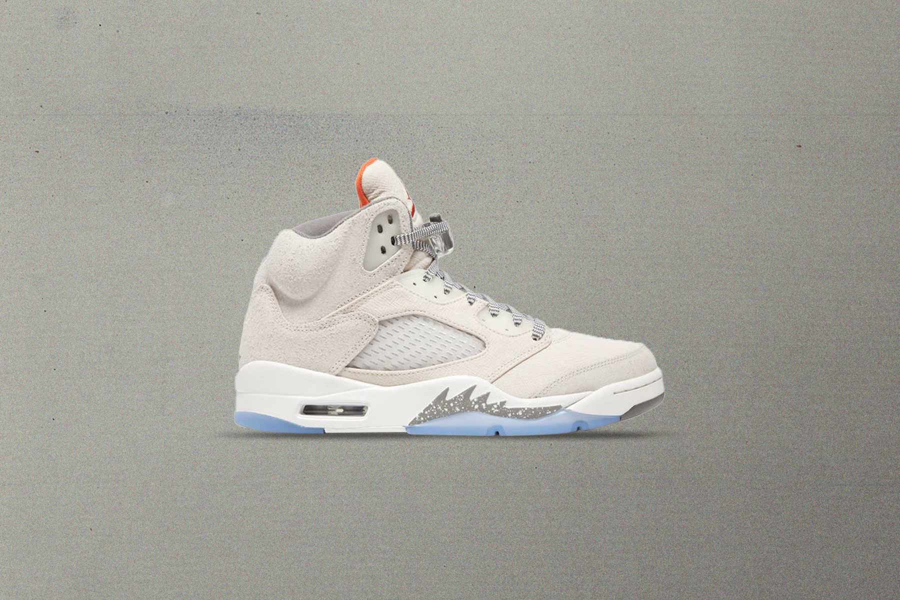 Air Jordan 5 Retro SE Craft - Light Orewood Brown/Safety Orange/Flat Pewter - Image 5