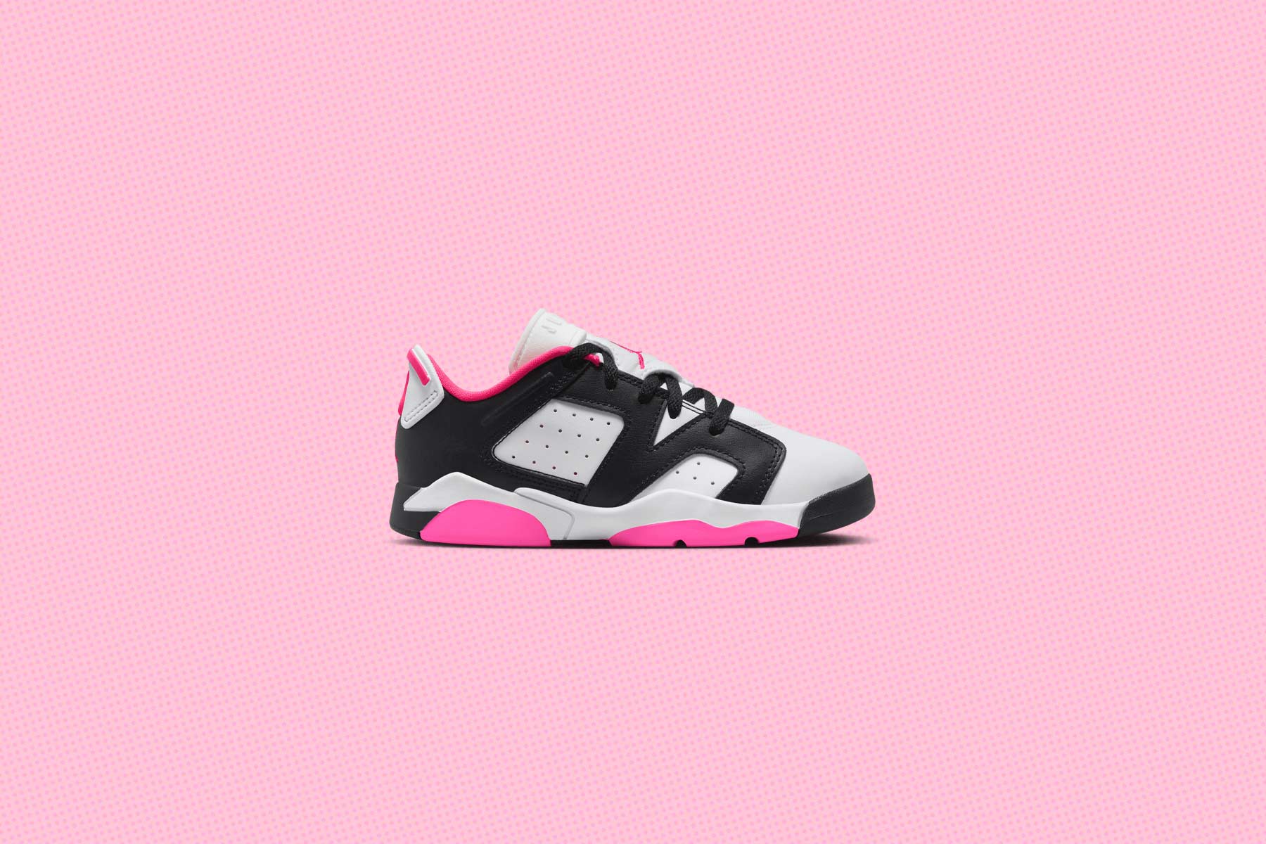 Air Jordan VI Retro Low (PS) - Black/Fierce Pink/White - Image 5