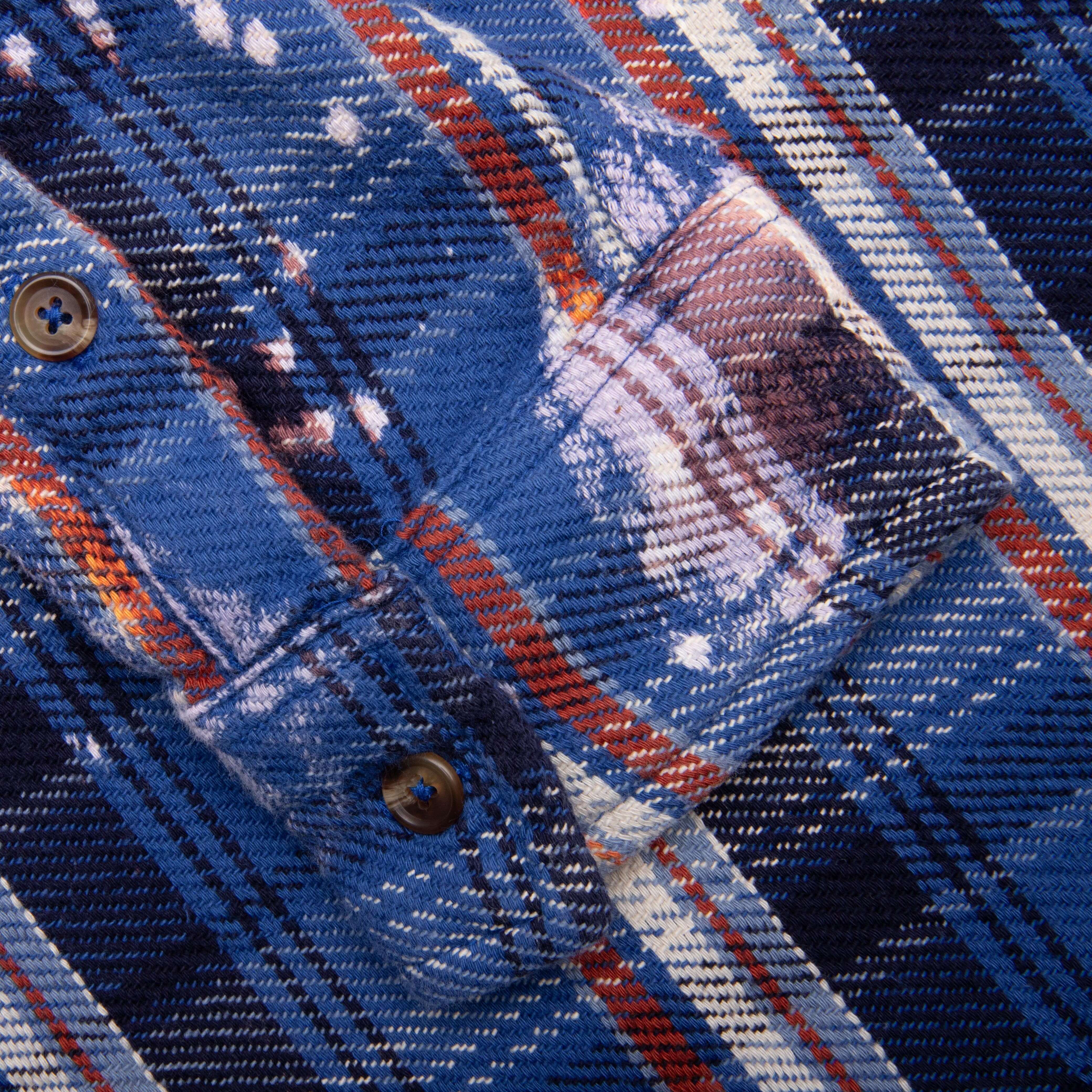 Awake NY x Jordan Flannel - Blackened Blue/Boarder Blue/Sail - Image 5