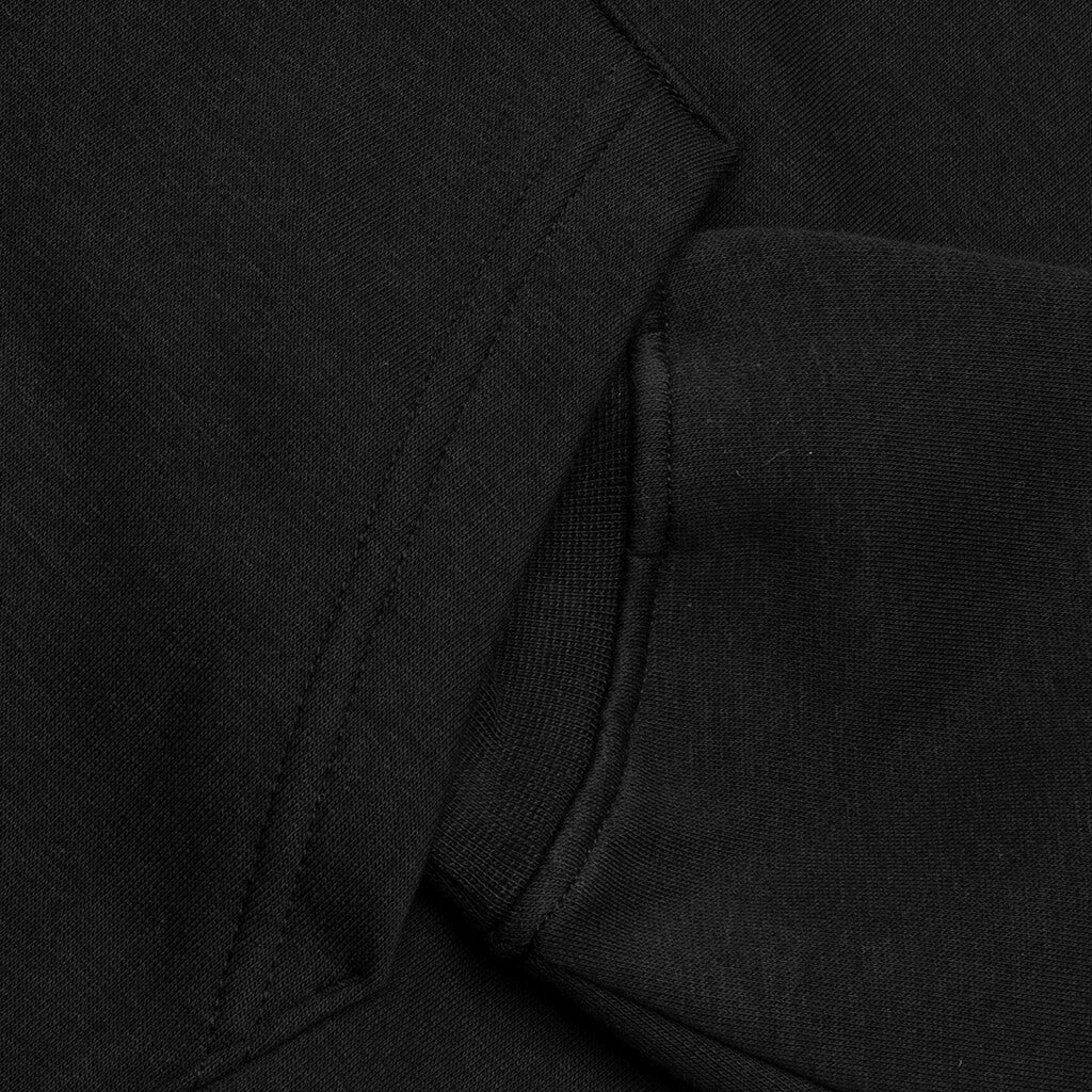 Brooklyn Fleece Full-Zip Hoodie - Black/White - Image 4