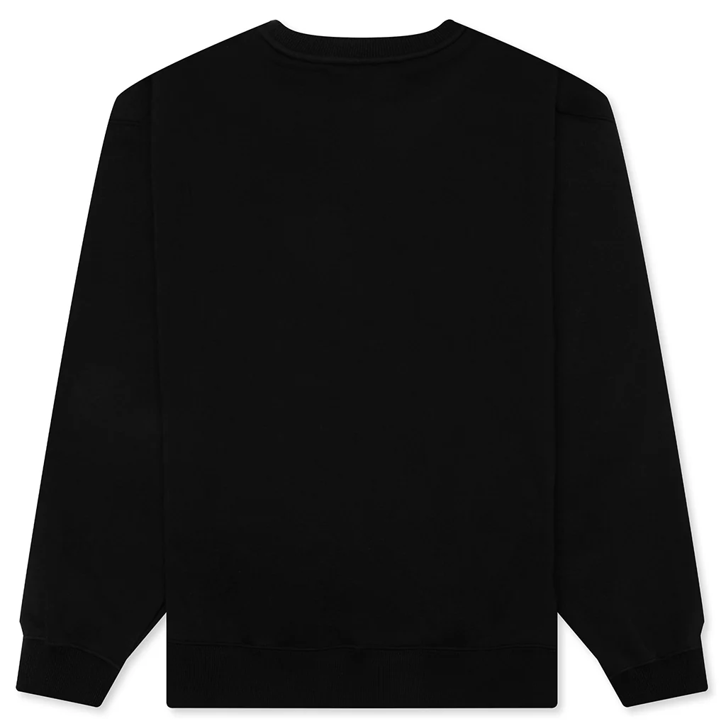 Brooklyn Holiday Fleece Crewneck - Black/Gym Red - Image 2