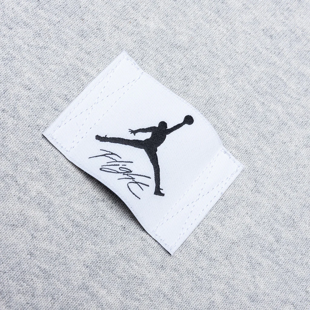 Flight Fleece Pullover Hoodie - Grey Heather/Black - Image 3