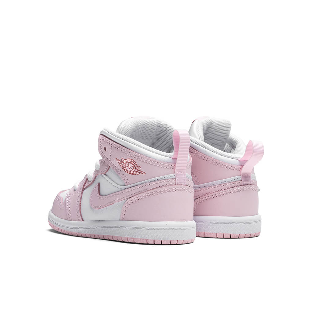 Jordan 1 Mid (TD) - Pink Foam/White/Fire Red - Image 3