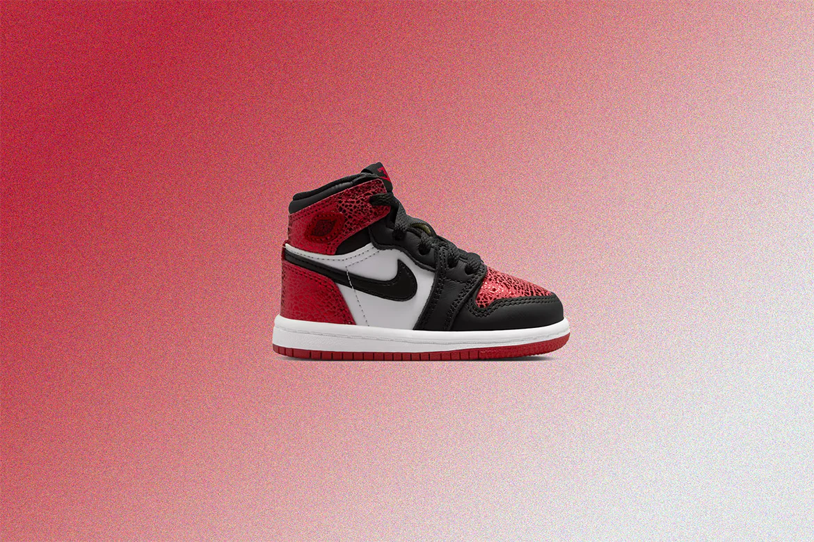 Air Jordan 1 Retro High OG 'Ruby' (TD) - Varsity Red/Black/White - Image 5