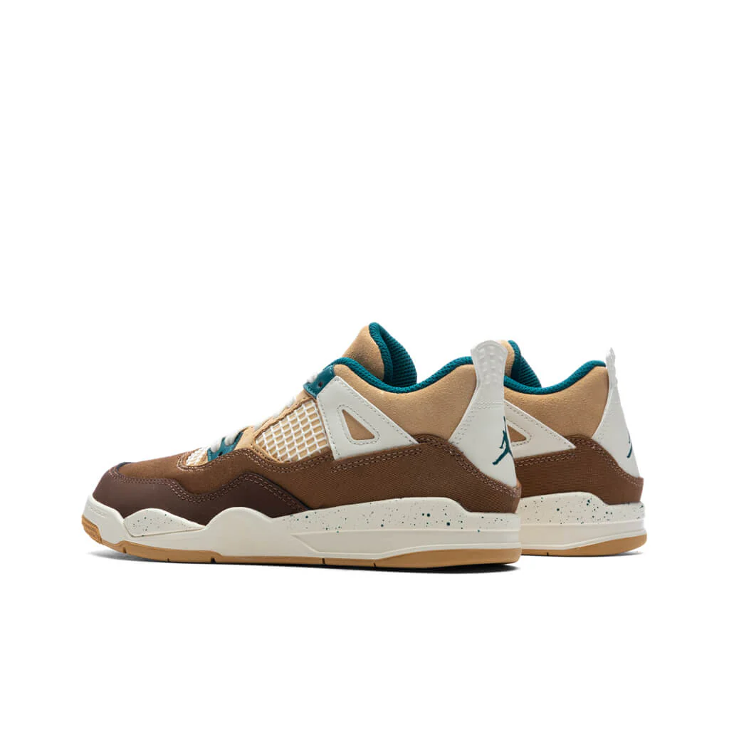 Air Jordan 4 Retro (PS) 'Cacao Wow' - Cacao Wow/Geode Teal/Ale Brown - Image 3