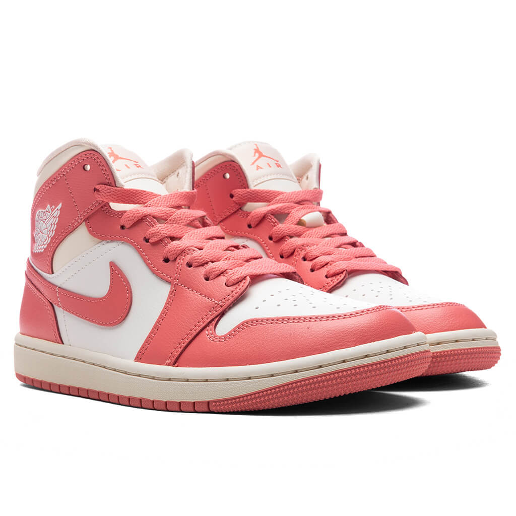 Women's Air Jordan 1 Mid - Sail/Pink Salt/Guava Ice/Muslin - Image 2