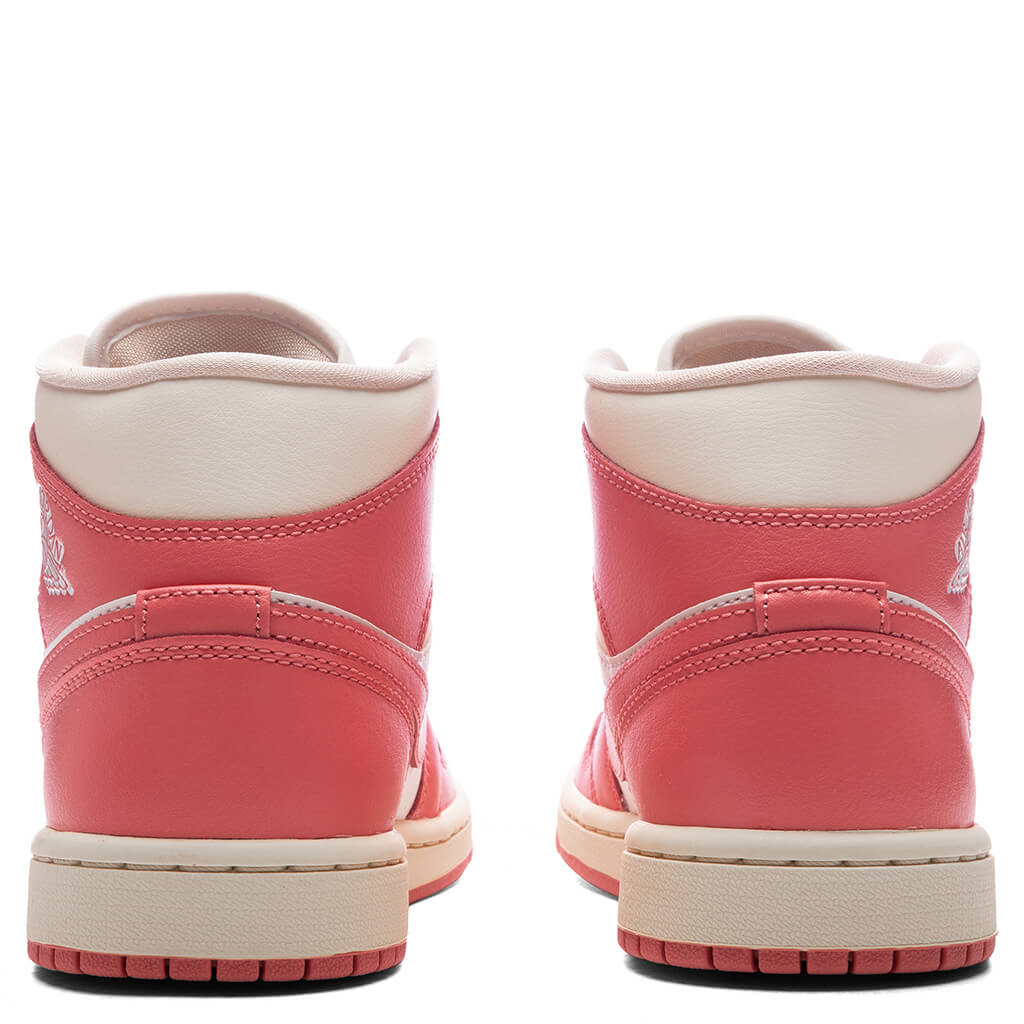 Women's Air Jordan 1 Mid - Sail/Pink Salt/Guava Ice/Muslin - Image 4