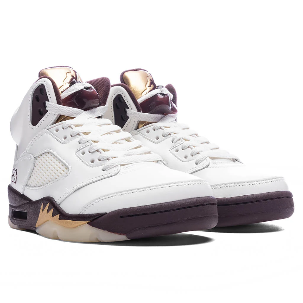 Women's Air Jordan 5 Retro 'Earth' - Earth/Metallic Gold/Sail/Muslin - Image 2