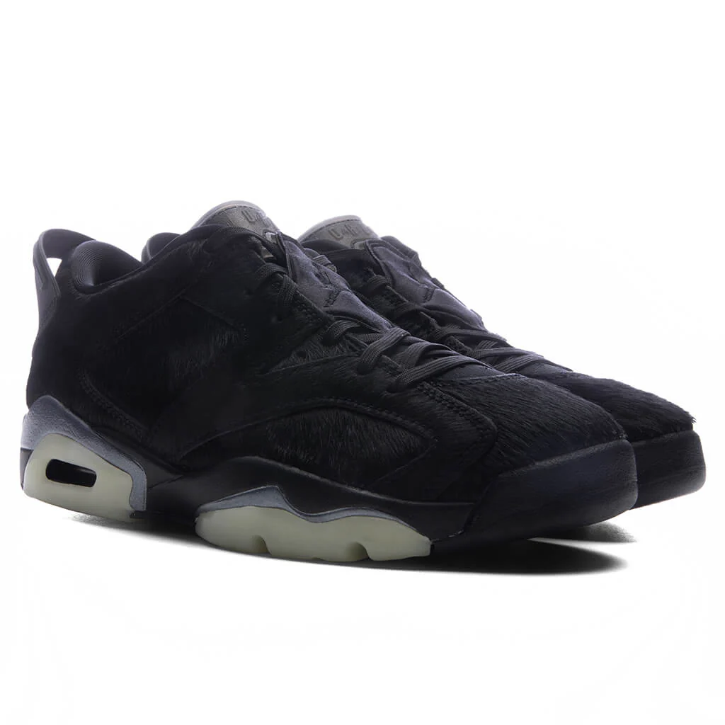Women's Air Jordan 6 Retro Low 'Blackout' - Triple Black - Image 2