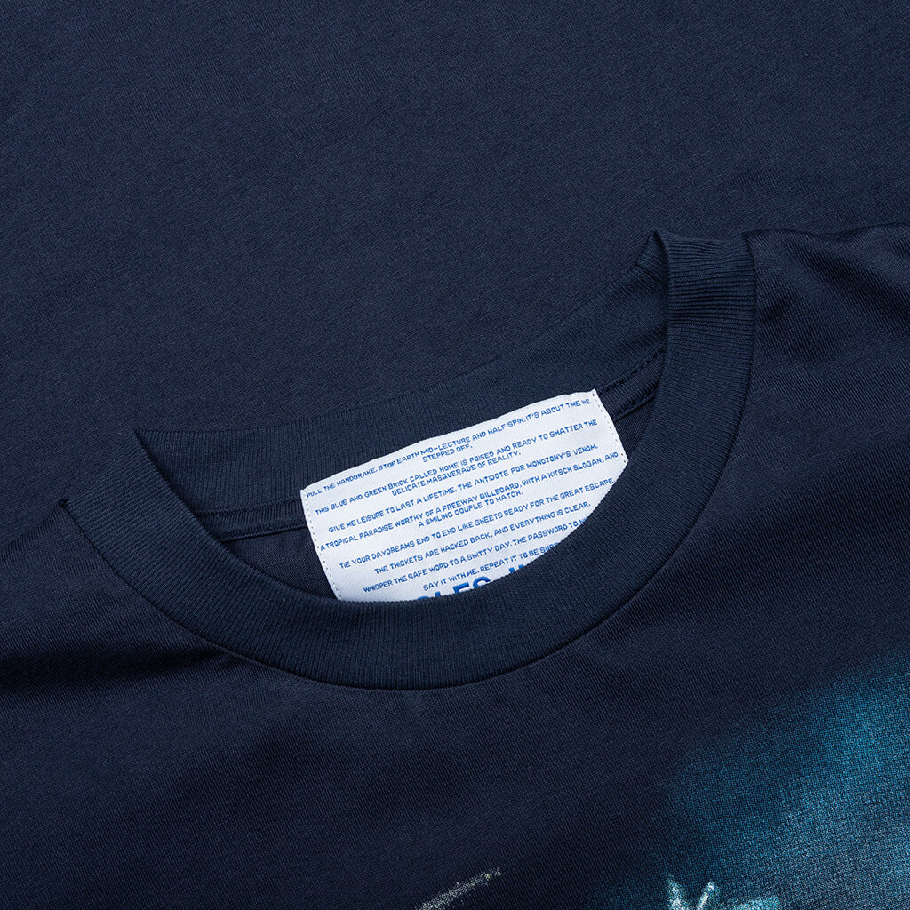 Anxiety Airbrush S/S Tee - Navy - Image 3