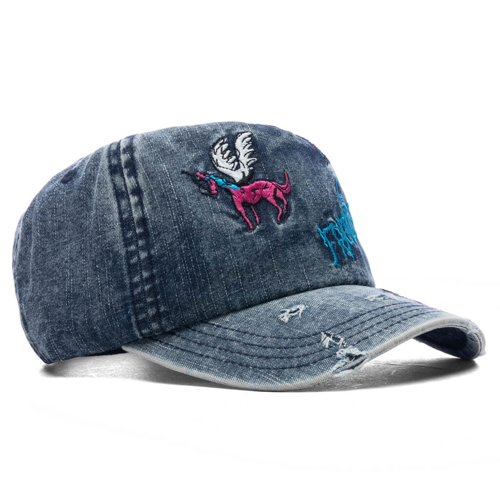 Friends Distressed Denim Cap - Distressed Denim - Image 3
