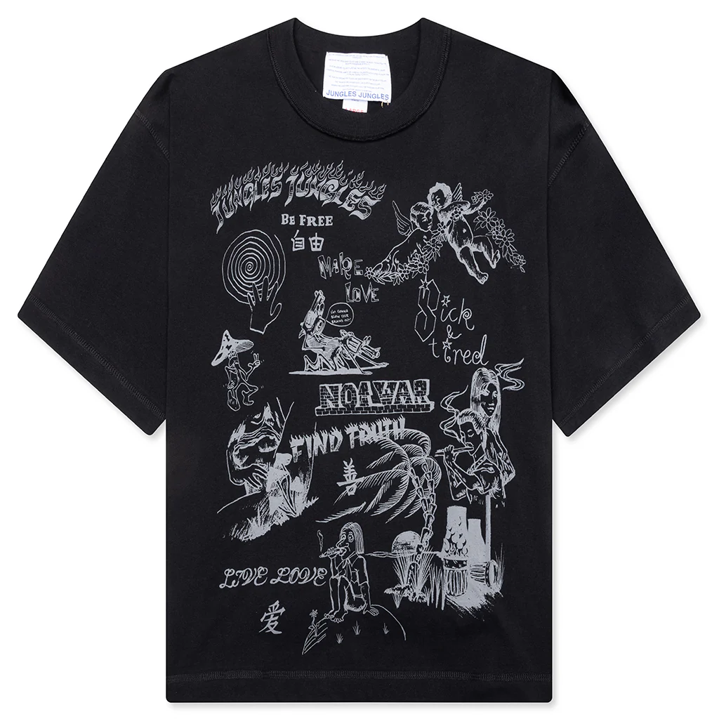 Scribbles Tee - Black