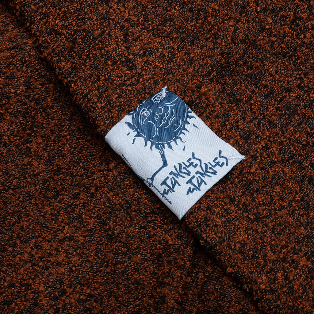Static Pleated Pant - Brown Boucle - Image 3