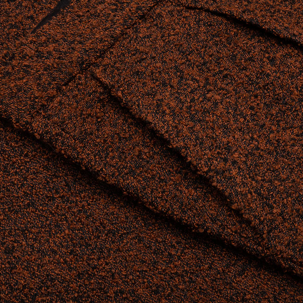 Static Pleated Pant - Brown Boucle - Image 4
