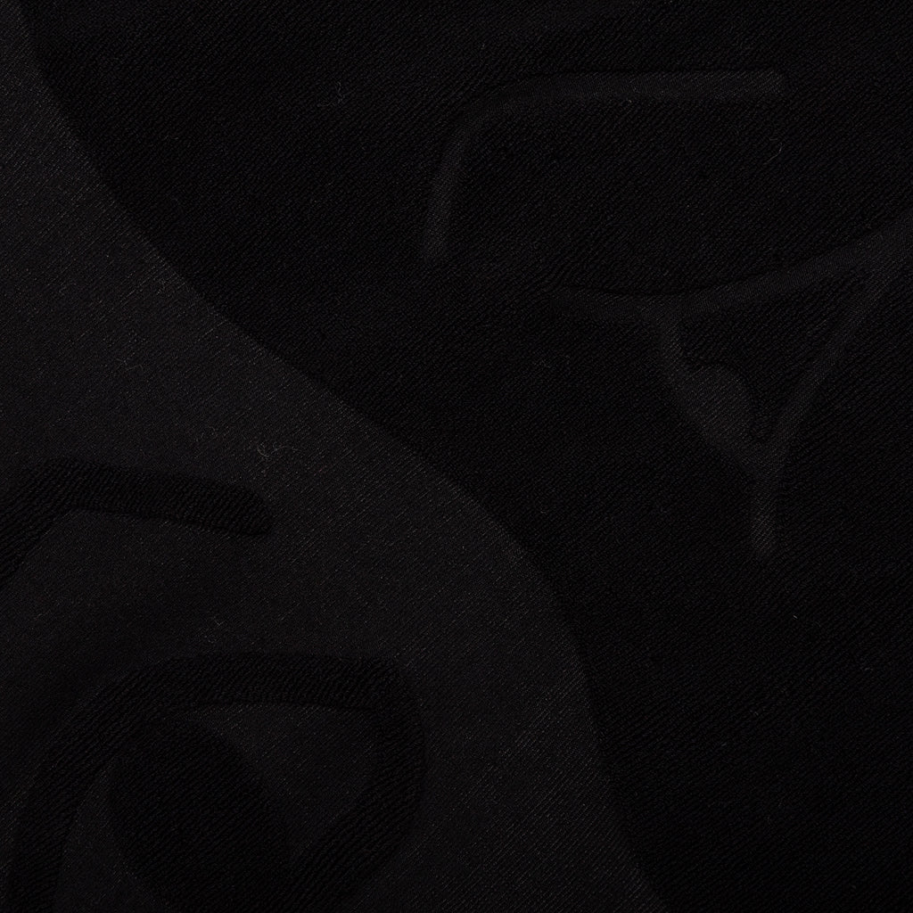 Towelling Hoodie - Black - Image 7