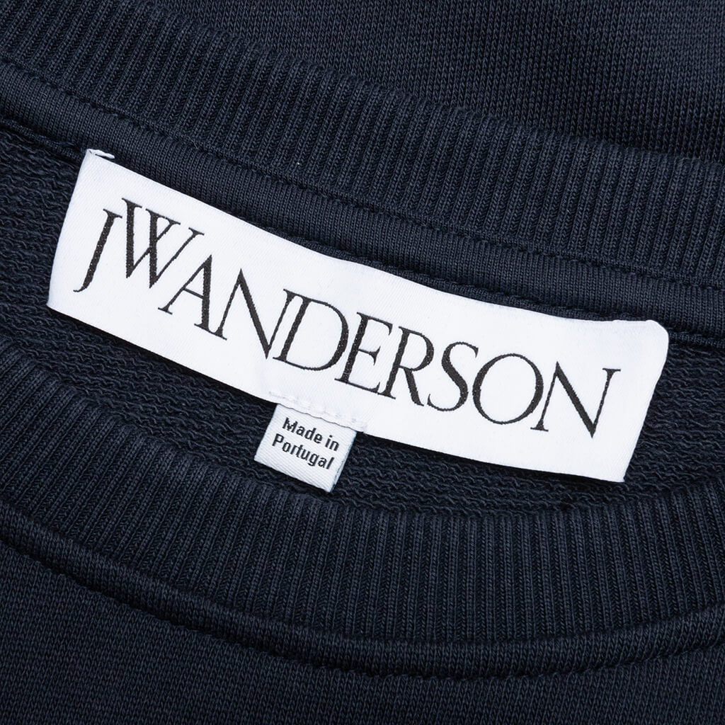 Logo Embroidery Sweatshirt - Navy - Image 5