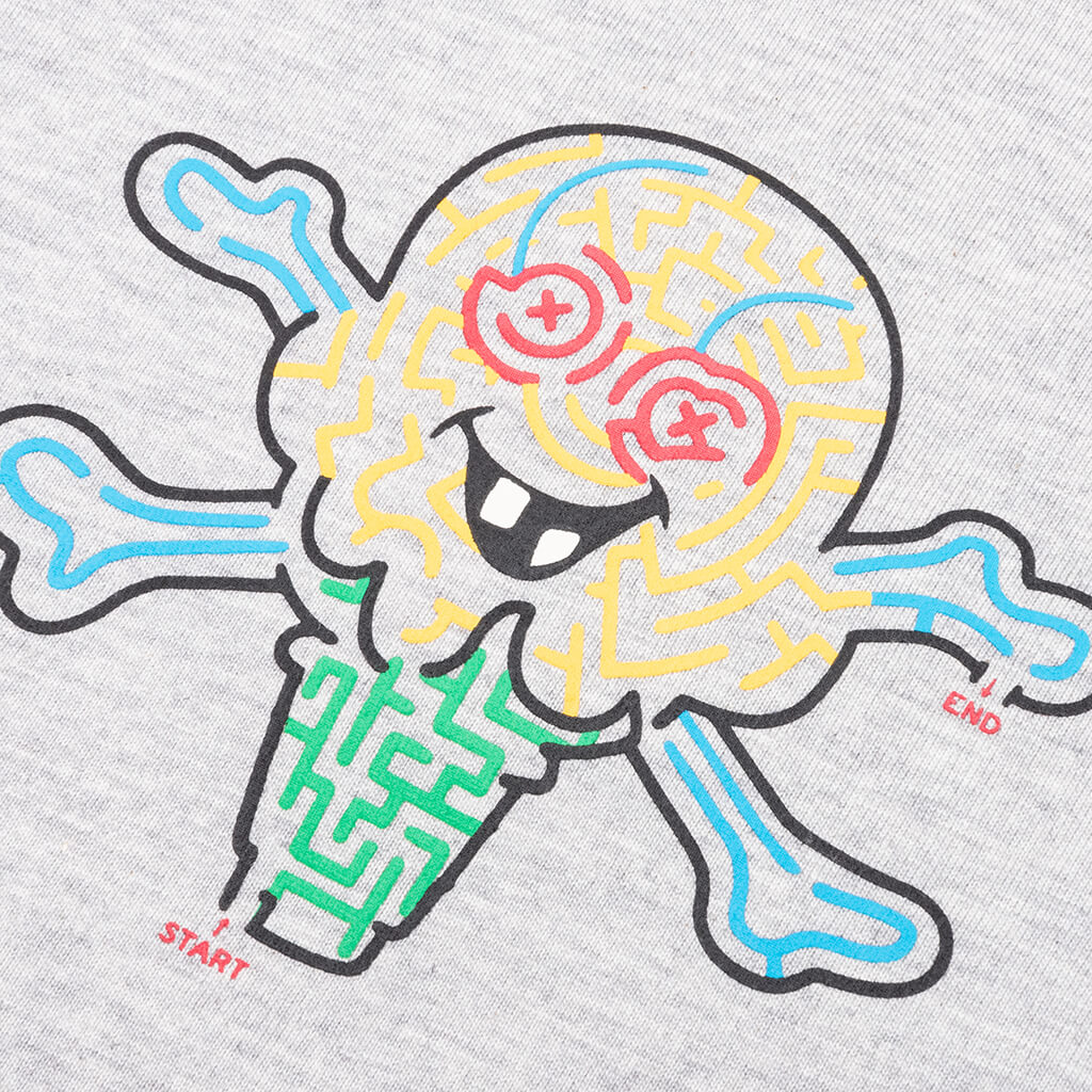 Kid's Cone Maze S/S Tee - Heather Grey - Image 3